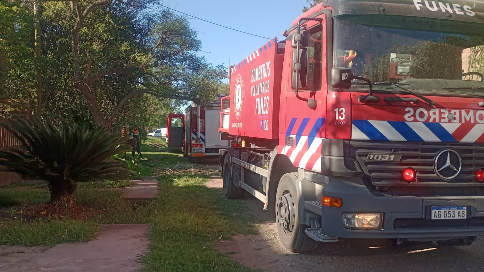 Se incendió una casa en la zona oeste de Funes: sin heridos